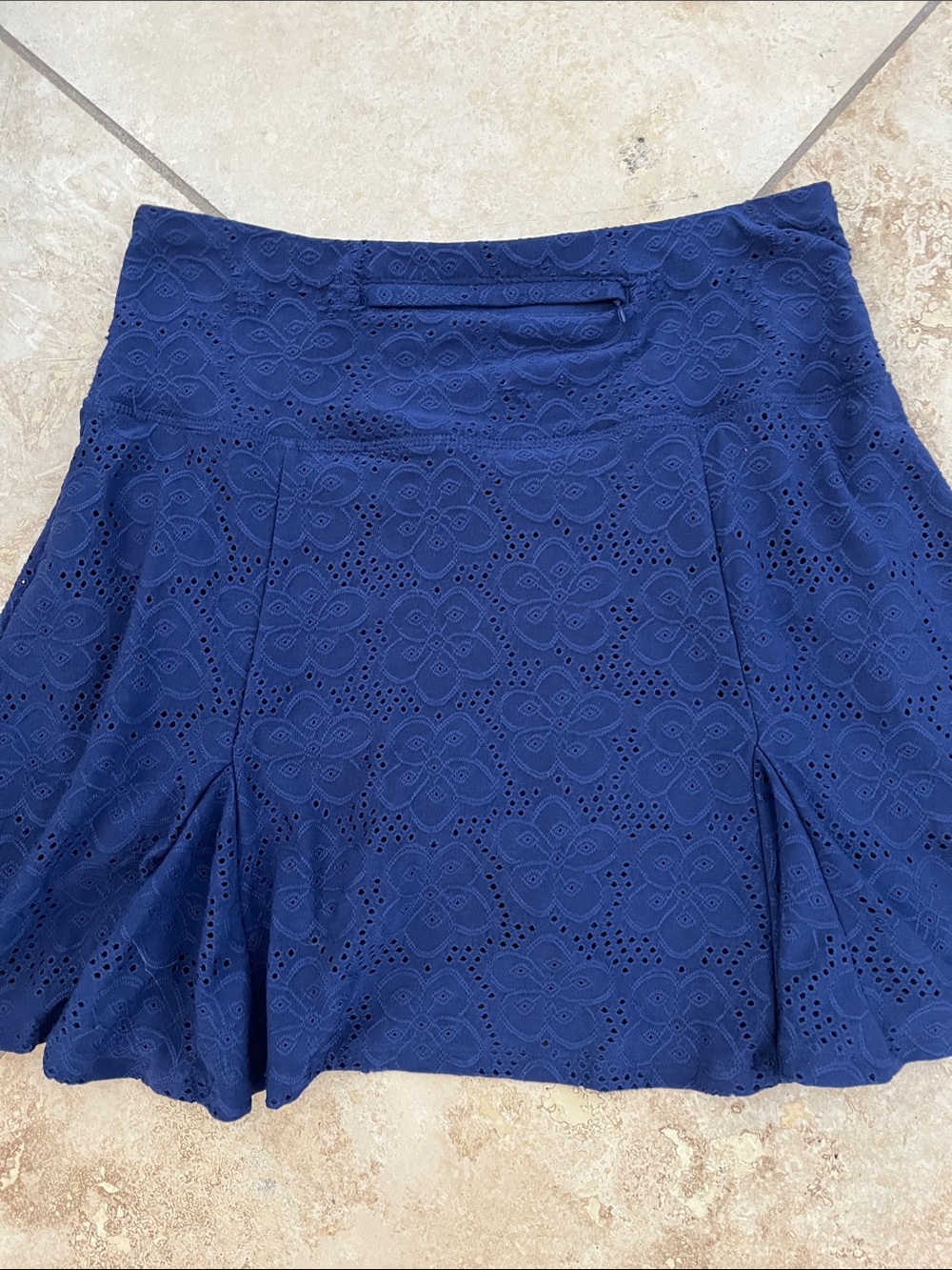 Gottex Navy Eyelet Sport Skirt S